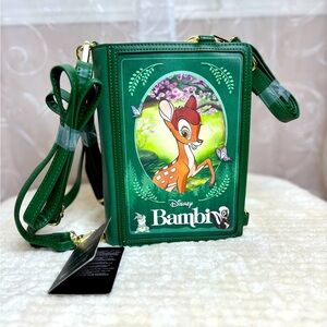 Disney Loungefly Classic Book Convertible Crossbody/ Mini Backpack, NWT